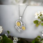 Embrace Her Story – Custom Birth Flower Heart Necklace – A Cherished Keepsake for Mom or Her Special Day - Image 11