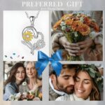 Embrace Her Story – Custom Birth Flower Heart Necklace – A Cherished Keepsake for Mom or Her Special Day - Image 14