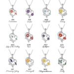 Embrace Her Story – Custom Birth Flower Heart Necklace – A Cherished Keepsake for Mom or Her Special Day - Image 15