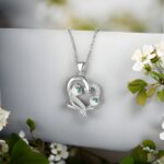 Embrace Her Story – Custom Birth Flower Heart Necklace – A Cherished Keepsake for Mom or Her Special Day - Image 5