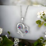 Embrace Her Story – Custom Birth Flower Heart Necklace – A Cherished Keepsake for Mom or Her Special Day - Image 7