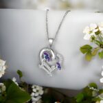 Embrace Her Story – Custom Birth Flower Heart Necklace – A Cherished Keepsake for Mom or Her Special Day - Image 9