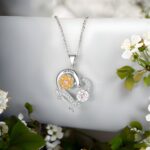 Embrace Her Story – Custom Birth Flower Heart Necklace – A Cherished Keepsake for Mom or Her Special Day - Image 10