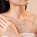 Embrace Heritage and Grace – Custom Hebrew Name Necklace with Birthstone Flower – A Cherished Keepsake for Her Special Moments - Image 6