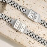 Carry Their Names Close – Custom Family ID Bracelet for Dad, Husband, and Grandpa’s Cherished Moments - Image 2