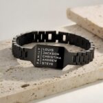 Carry Their Names Close – Custom Family ID Bracelet for Dad, Husband, and Grandpa’s Cherished Moments - Image 7