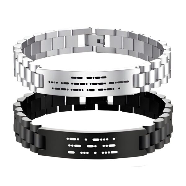 Morse code bracelet for him, a timeless gift