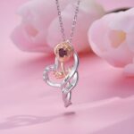Embrace Love in Bloom – Custom Name & Birthstone Rose Heart Necklace – A Cherished Keepsake for Mom & Grandma - Image 4