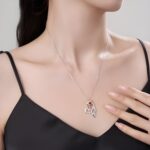 Embrace Love in Bloom – Custom Name & Birthstone Rose Heart Necklace – A Cherished Keepsake for Mom & Grandma - Image 7