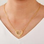 Carry Sunshine Close to Heart – Custom Heart Name Necklace with Birthstone Sunflower – A Cherished Gift for Mom and Loved Ones - Image 4