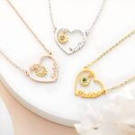Carry Sunshine Close to Heart – Custom Heart Name Necklace with Birthstone Sunflower – A Cherished Gift for Mom and Loved Ones - Image 5