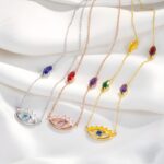 Embrace Protection and Love – Birthstone Evil Eye Guardian Necklace – For Cherished Family Bonds - Image 5