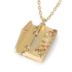 Carry a Secret Whisper – Custom Engraved Envelope Locket Necklace – For the Woman Who Holds Your Heart - Image 6