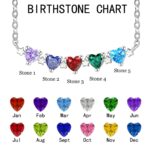 Embrace Your Loved Ones – Heart-Shaped Birthstone Necklace with Stars – A Cherished Keepsake for Mom, Sister, or Her - Image 7