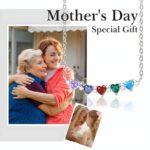 Embrace Your Loved Ones – Heart-Shaped Birthstone Necklace with Stars – A Cherished Keepsake for Mom, Sister, or Her - Image 8