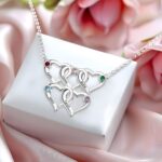 Carry Their Love Close – Custom Heart Necklace with Birthstones – For Mom, Grandma, and Cherished Women - Image 7