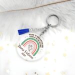 Brighten a Nurse’s Day with a Personalized Rainbow Keychain – Acrylic Tassel Gift for Medical Heroes and Graduates - Image 3