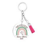 Personalized rainbow keychain for nurses gift