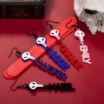 Embrace Your Edge – Custom Skull Dangle Earrings – For Gothic Souls & Cosplay Dreamers - Image 6