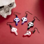 Embrace Your Edge – Custom Skull Dangle Earrings – For Gothic Souls & Cosplay Dreamers - Image 7