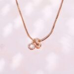 Embrace Your Story – 3D Bubble Initial Birthstone Necklace – A Cherished Treasure for Her Special Moments - Image 3