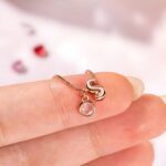 Embrace Your Story – 3D Bubble Initial Birthstone Necklace – A Cherished Treasure for Her Special Moments - Image 6