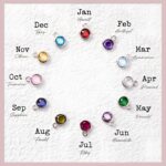 Embrace Your Story – 3D Bubble Initial Birthstone Necklace – A Cherished Treasure for Her Special Moments - Image 8