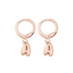 Whisper Your Initials – Custom 3D Bubble Letter Huggie Earrings – A Cherished Token for Her Special Moments - Image 10