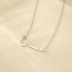 Embrace Heritage and Grace – Custom Arabic Calligraphy Necklace with Birthstone – A Cherished Gift for Her and Loved Ones - Image 3