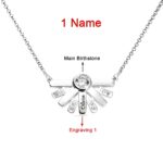 Embrace the Light of Family – Sterling Silver Birthstone Necklace – A Heartfelt Tribute for Mom - Image 2