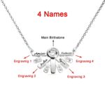 Embrace the Light of Family – Sterling Silver Birthstone Necklace – A Heartfelt Tribute for Mom - Image 5