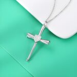 Carry Strength & Faith – Engraved Baseball Cross Necklace – For the Athlete’s Spirit - Image 2