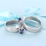 Celebrate the Game – Engraved Baseball Birthstone Ring – For Fans and Players Alike - Image 2