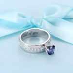 Celebrate the Game – Engraved Baseball Birthstone Ring – For Fans and Players Alike - Image 3