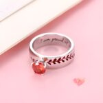 Embrace the Game – Birthstone Baseball Ring – For the Heart of Every Baseball Lover - Image 3