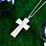 Carry Your Faith and Football Passion – Engraved Cross Necklace for Him - Image 3