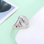 Celebrate the Game Within – Sterling Silver Baseball Ring with Birthstone & Engraving – For the True Fan's Story - Image 4