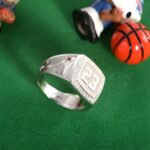 Embrace Your Passion – Engraved Basketball Signet Ring with Birthstone – For the Sports Enthusiast - Image 2