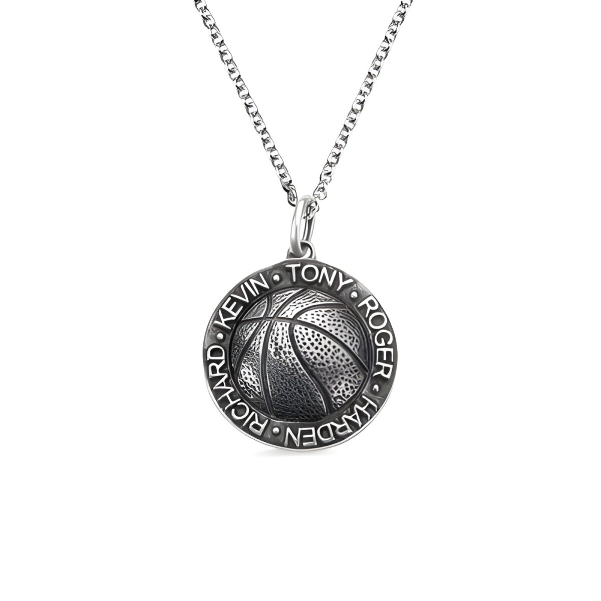 SP18_featured Custom basketball necklace with names for teammates