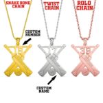 Celebrate the Game – Custom Cricket Bat Necklace – For Devoted Cricket Fans and Team Spirit - Image 2