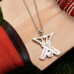 Celebrate the Game – Custom Cricket Bat Necklace – For Devoted Cricket Fans and Team Spirit - Image 8