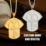 Celebrate the Game – Custom Baseball Jersey Necklace – For the True Sports Enthusiast - Image 3
