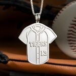 Celebrate the Game – Custom Baseball Jersey Necklace – For the True Sports Enthusiast - Image 4