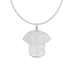 Custom baseball jersey necklace for sports enthusiasts