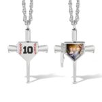 Celebrate the Game of Love – Custom Baseball Necklace with Photo & Engraving – For the Baseball Fan in Your Heart - Image 10