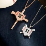 Celebrate the Game of Love – Custom Baseball Necklace with Photo & Engraving – For the Baseball Fan in Your Heart - Image 2