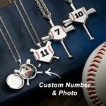 Celebrate the Game of Love – Custom Baseball Necklace with Photo & Engraving – For the Baseball Fan in Your Heart - Image 3