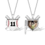 Celebrate the Game of Love – Custom Baseball Necklace with Photo & Engraving – For the Baseball Fan in Your Heart - Image 9