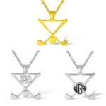 Custom golf stick necklace for passionate golfers