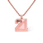 Celebrate the Game – Custom Basketball Number Necklace with Name – For Players and Fans Cherishing Every Moment - Image 10